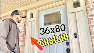 64”x80” Front entry door with Sidelights replaced with 36x80” door (CUSTOM MADE!) by ZACPAC 100 views 5 months ago 32 minutes