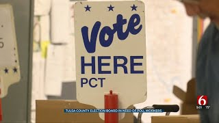 Tulsa County Election Board In Need Of Poll Workers After Several Cancel Last Minute