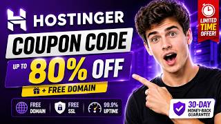 Hostinger Coupon Code 2026 🔥 Get 80% OFF + FREE Domain (Limited Time Deal!)