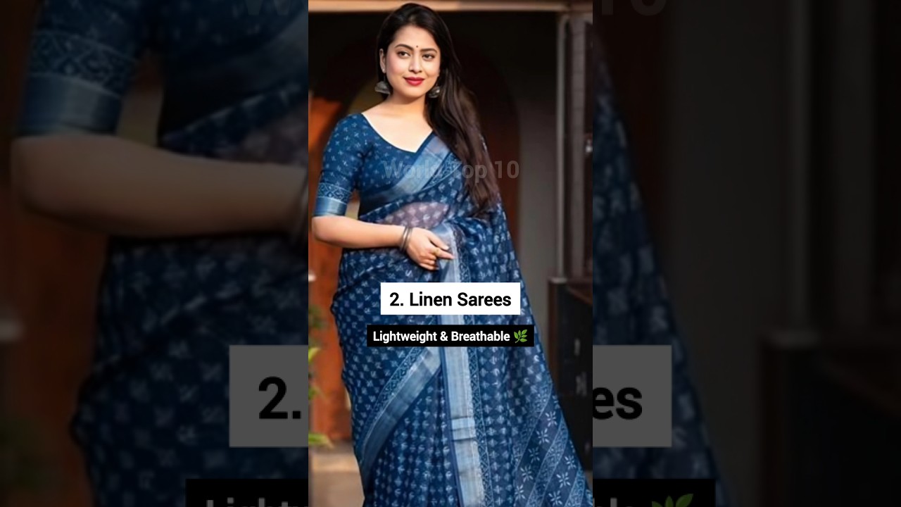 🔝Top 10 Saree Fabrics for Every Season🥻💃✨ 