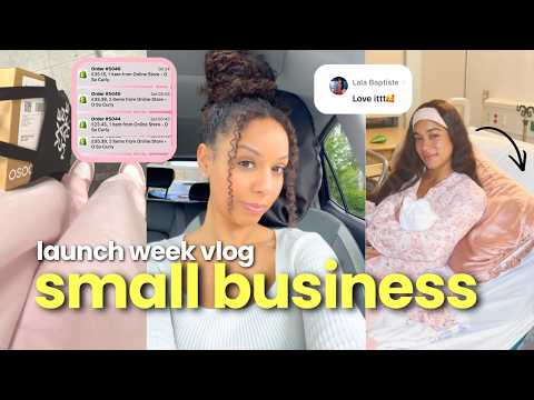 realistic week launching a hair accessories brand ✨ | uk small business vlog