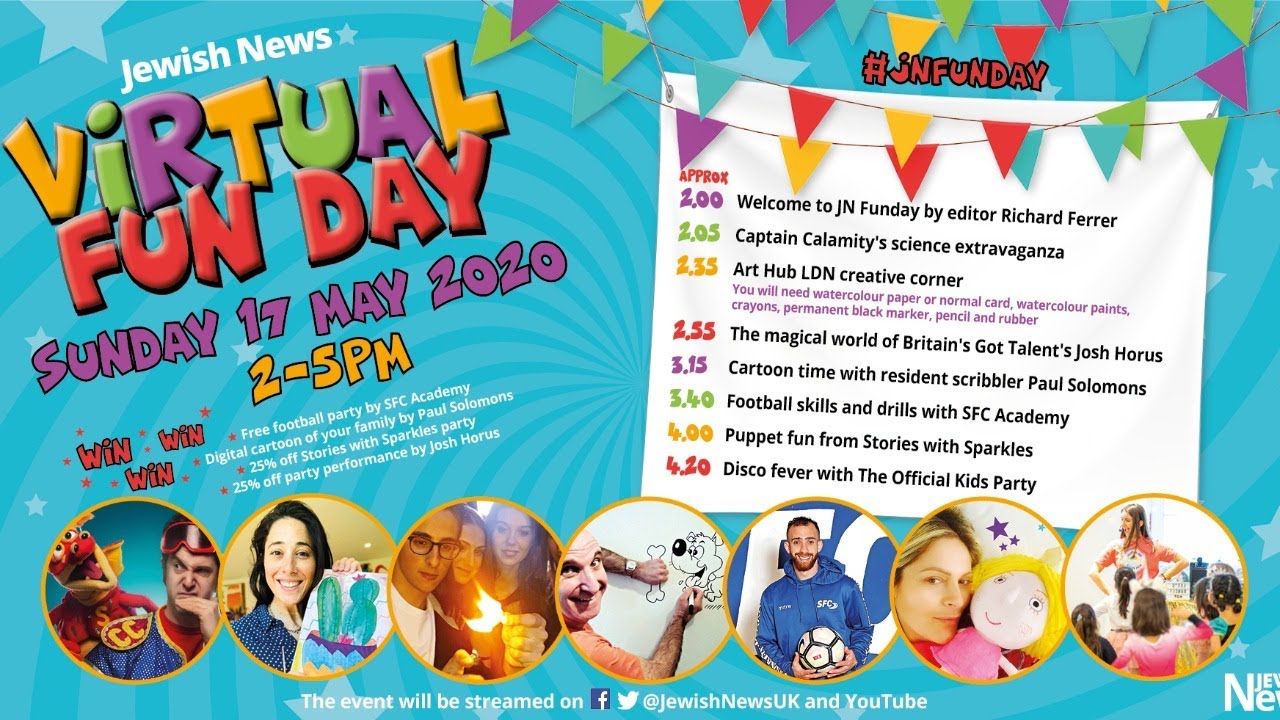 Watch Jewish News Virtual Family Fun Day Jewish News