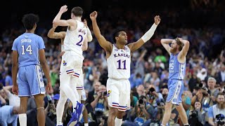 Full final 3 minutes from Kansas' comeback title over UNC