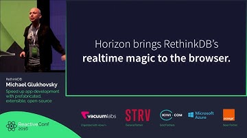 ReactiveConf 2016 - Michael Glukhovsky: Speed up app development...