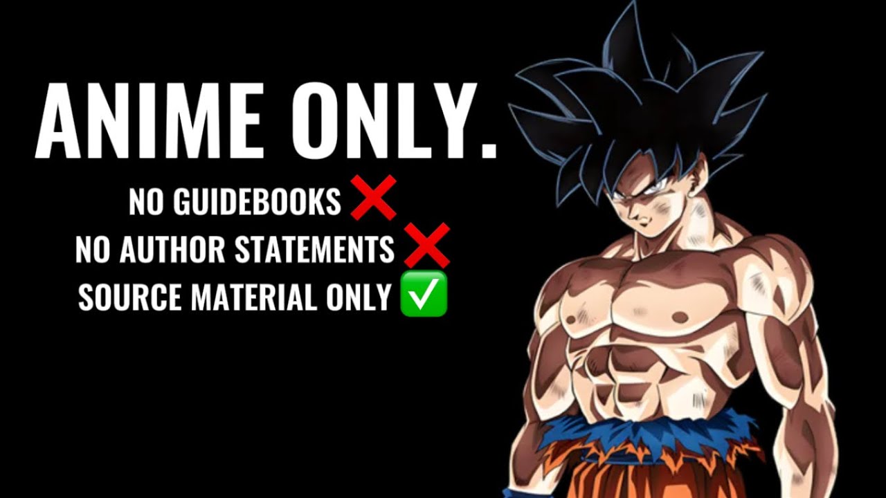 Насколько силен Гоку, используя ТОЛЬКО аниме?