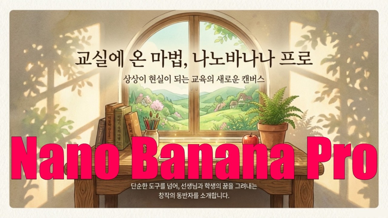 ⁣[구글 나노바나나 프로] 상상이 현실이 되는 교육의 새로운 캔버스 | 텍스트와 캐릭터 일관성 정복한 구글 AI