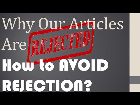 Video: Mengapa manuskrip ditolak?