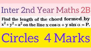Mar 2023 Question in TS||Circles Inter 2nd Year Maths 2B@maths naresh eclass