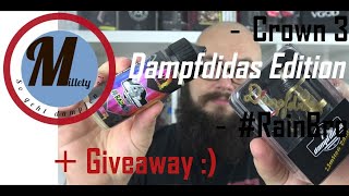💨 Crown 3 Dampfdidas Edition + RainBro im Test // inkl. Giveaway ;) 💨