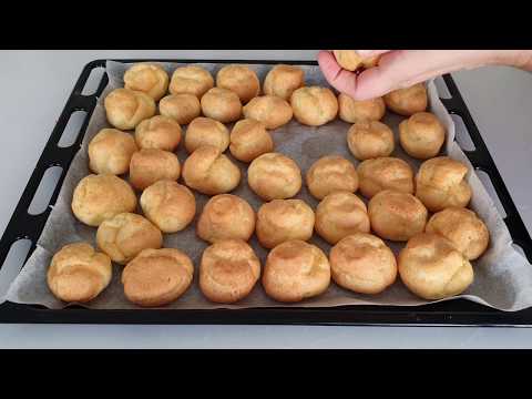 Hamuruyla, kremasıyla ağızda nefis bir tat bırakan profiterol evde yapılınca çok daha güzel. Pastane. 