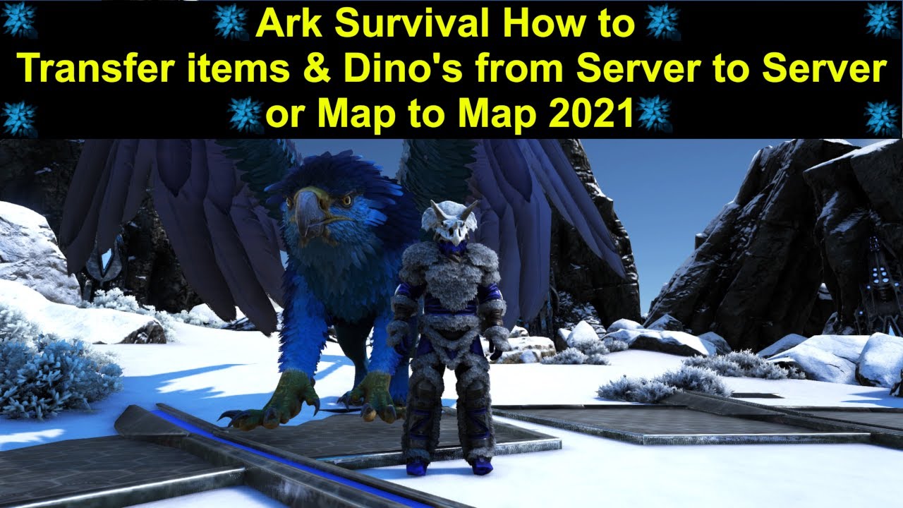 Ark Survival how to transfer items & Dino's from server to server or map to  map 2021 - YouTube