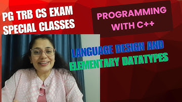 🔥C++,Programming Concepts & Paradigms Explained|UGC NET | GATE CSE| PG TRB | COLLEGE TRB|ISRO |TNSET