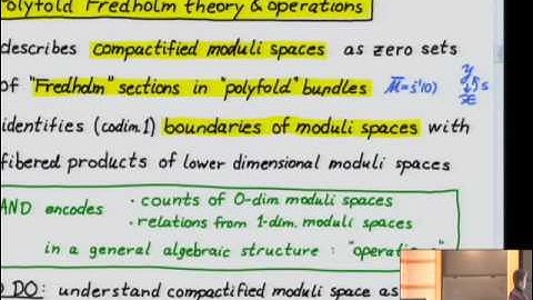 Introduction to Polyfolds - Katrin Wehrheim