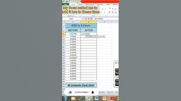 😲 Add hours in time in Excel #excel #shorts