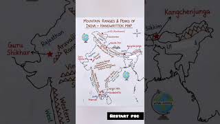 Mountain Ranges| Study with map | #psc #upsc #shortnotes #studynotes #pscdiscussion #geography