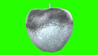 frosted apple green screen royalty free footage