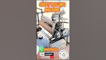 Manual Sheet Rolling Machine 💯👍@davidarulraj.p_official
