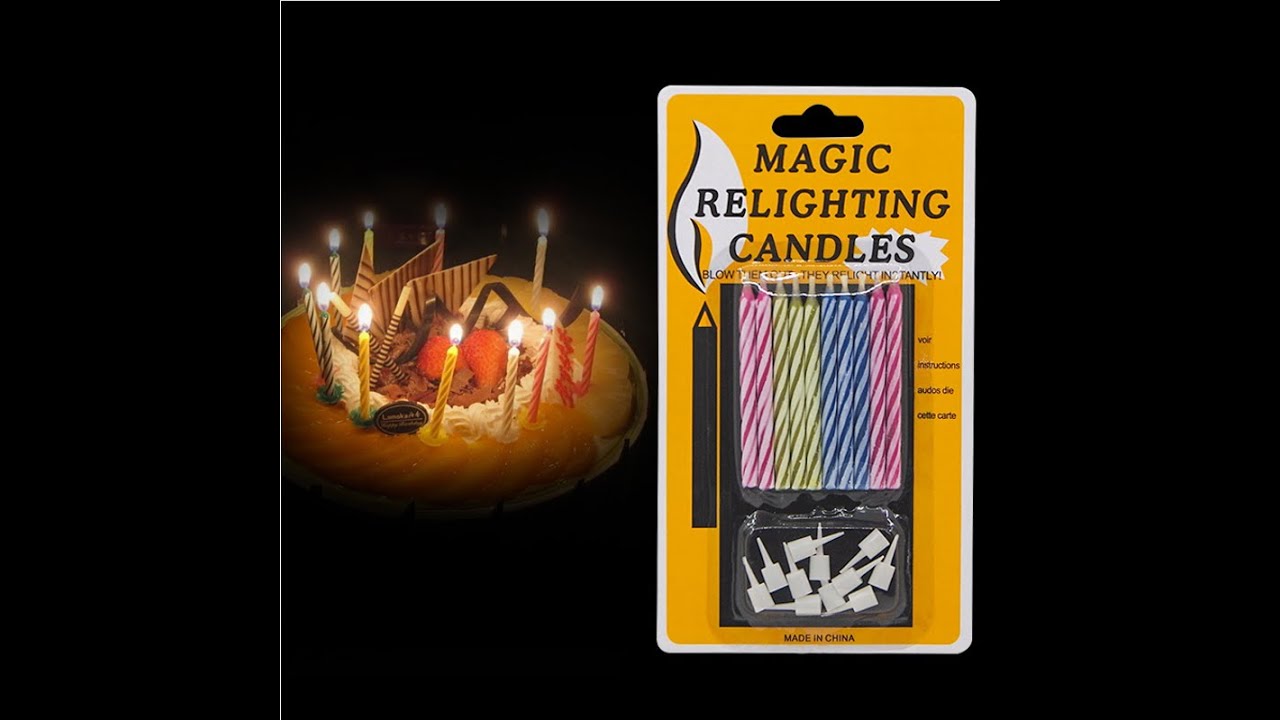 ✅Arturo BD067 Magic Relighting Candle Birthday Candles Cake Topper Party Candle