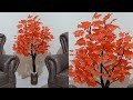 Cara Membuat Pohon Maple dari Kawat dan Kantong Plastik - Maple tree from plastic bags