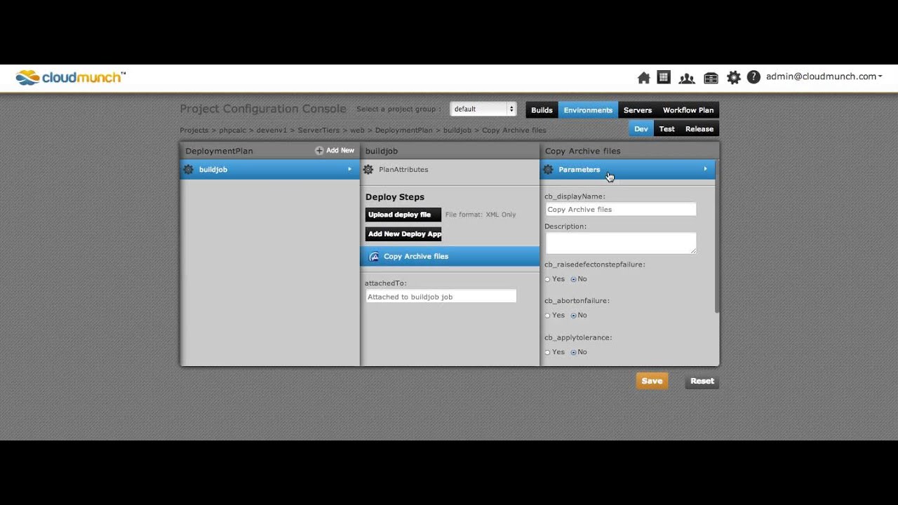 Deployment Environment Configuration