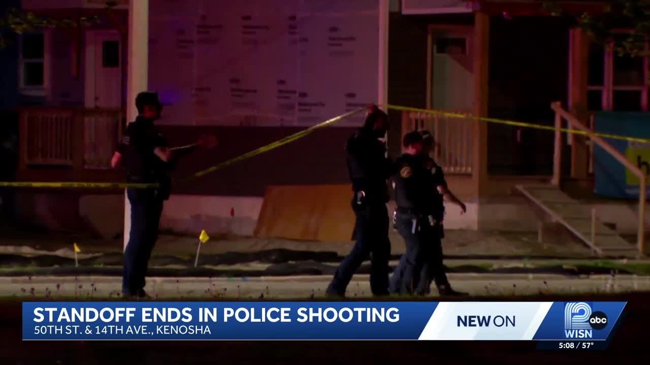 Armed suspect shot by police after 7-hour standoff in Kenosha - YouTube