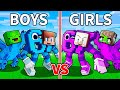 JJ and Mikey: BOYS vs GIRLS BRAINROT BATTLE in Minecraft - Maizen