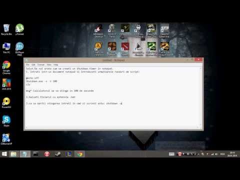 Shutdown Timer in Notepad