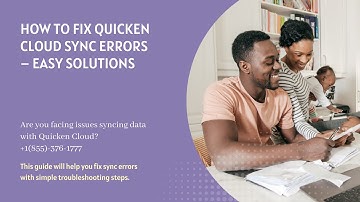 How to Fix Quicken Cloud Sync Errors | Quicken Cloud Sync Errors | 2025