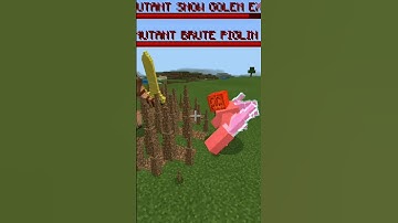 Mutant Snow golem Vs Mutant Brute Piglin [Minecraft] v 0.1 #shorts #trandig