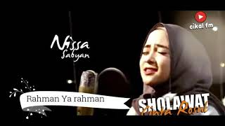Rahman Ya Rahman Lyrics - Nissa Sabyan