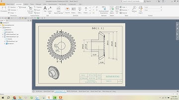 33. Thiết kế bánh răng côn răng thẳng 2D, 3D - Hướng dẫn tự học INVENTOR 2022