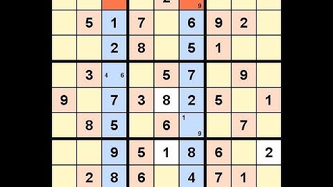 How to Solve Los Angeles Times Sudoku Impossible June 14, 2020 - XWing