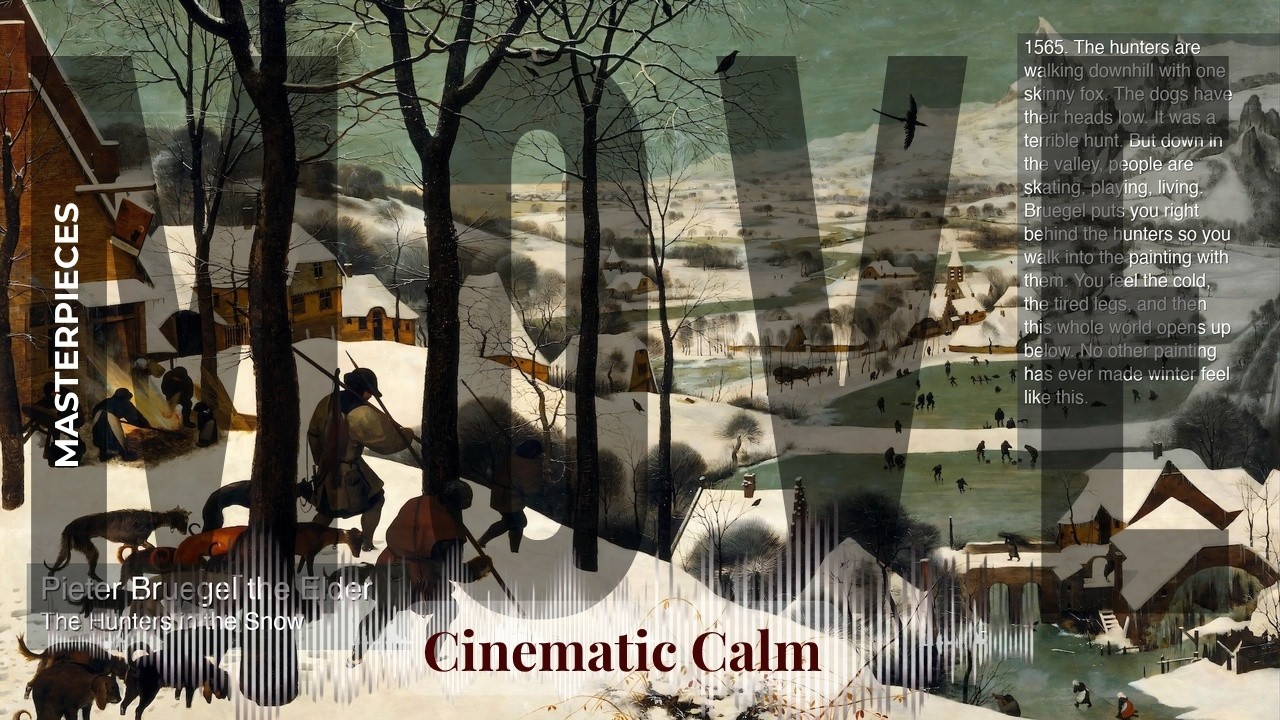 Move - Cinematic Calm with Old Masters | Bruegel the Elder · The Hunters in the Snow & others