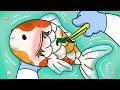 Mizu’s Gentle Care for a Koi Fish | ASMR Animation | Life in Shirakawa