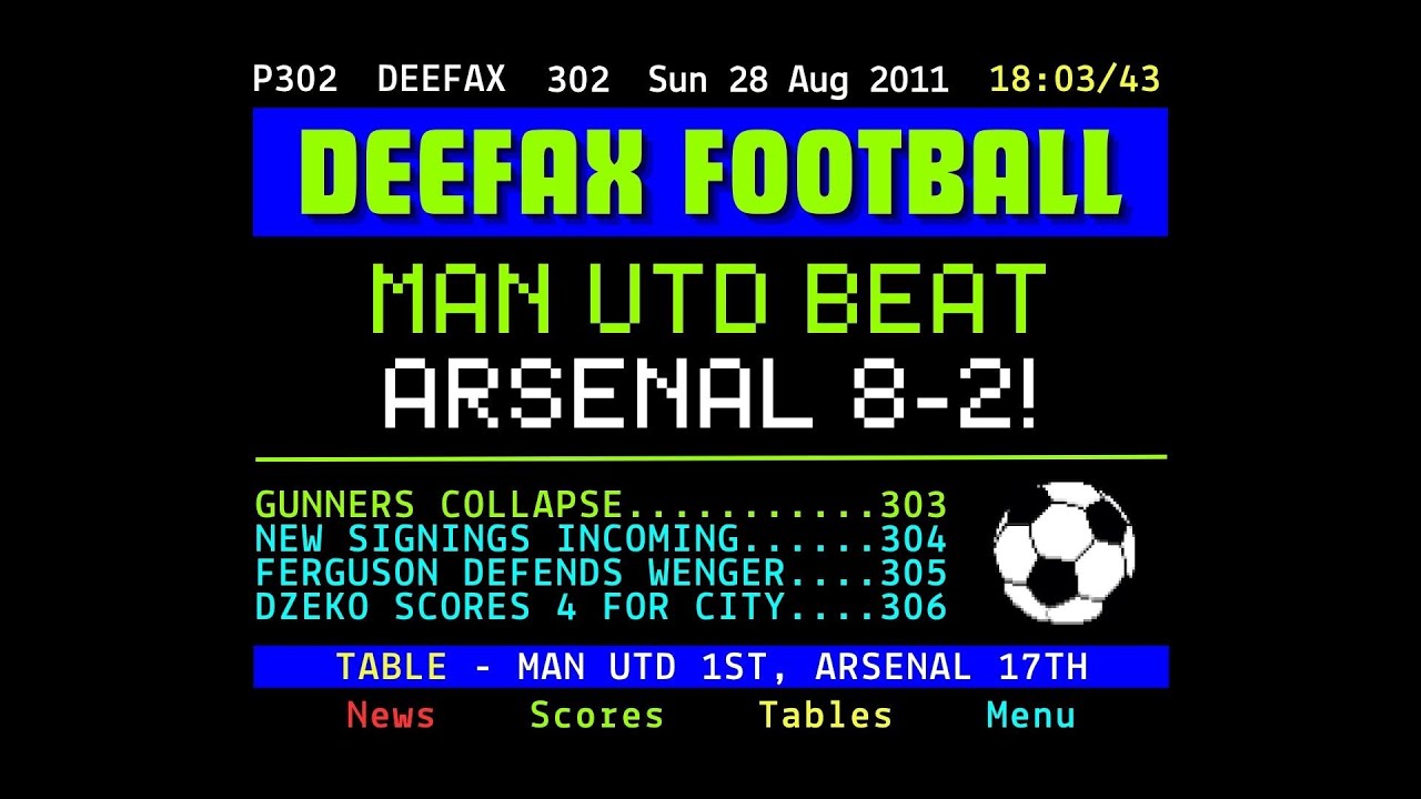Retro Football News (2011): Man Utd 8-2 Arsenal & Four Dzeko Goals For Man City!