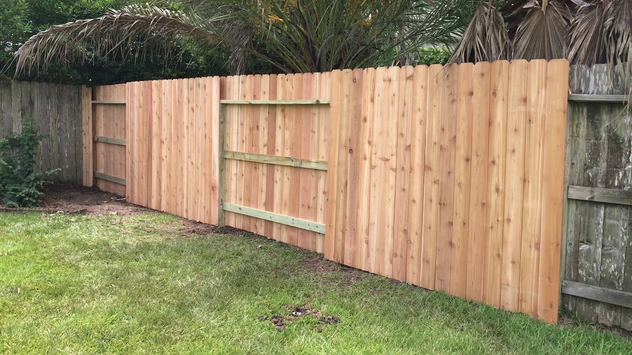 Wood Fence Repair In Sugarland Tx Youtube