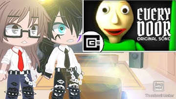Past Afton + Past Henry & Vanessa react BALDI