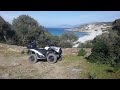 Corse la plage de ghignu en quad kymco mxu 550i