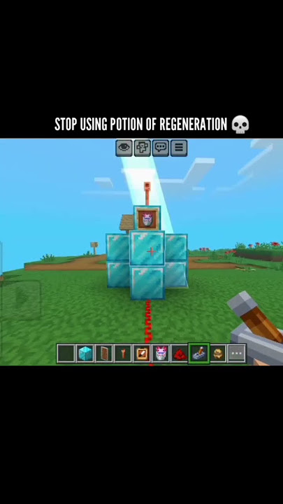 minecraft diamond shield 💀💀 #minecraft #shorts #gaming