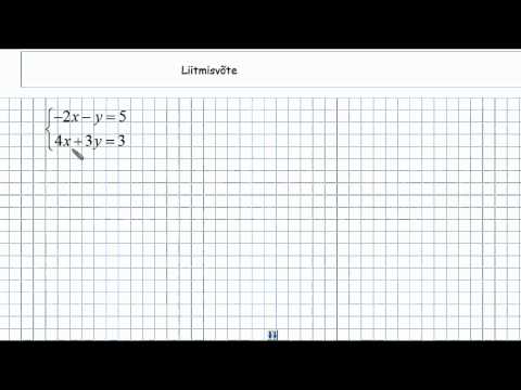 Video: Mis on võrrandisüsteem algebras?