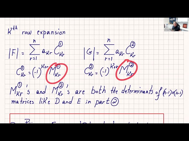 EFFECTS OF ELEMENTARY ROW OPERATIONS ON DETERMINANTS