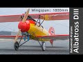 Albatross diii arf large gasoline power rc fixed wing aircraft  biplane balsa kits 1800mm wingspan