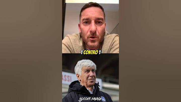 Totti su Gasperini #calcio #totti #gasperini #vivaelfutbol #atalanta