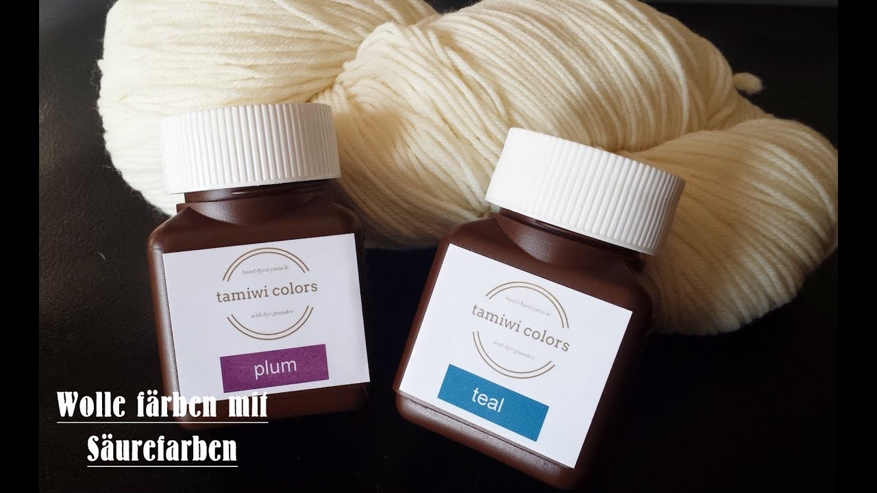 Wolle färben | Säurefarben | dip dying | Ohrenpost