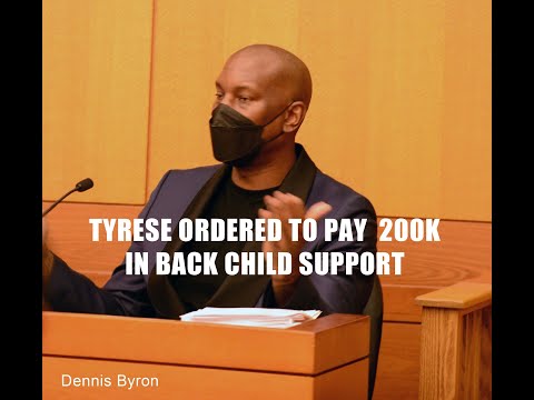 Actor Tyrese Ordered to Pay 10K a Month in Child Support...Divorce is FINAL!