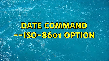 Unix & Linux: date command --iso-8601 option (3 Solutions!!)