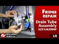 LG Refrigerator - Drain Pipe is Clogged - Drain Tube Assembly Repair- Troubleshooting &amp; Diagnostics