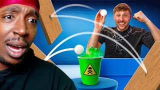 HOW WAS THIS EVEN POSSIBLE!! SIDEMEN IMPOSSIBLE IRL TRICKSHOT COMPETITION (REACTION)