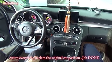 How install Unichip CarPlay Smartbox for Mercedes-Benz C200L/W205 Navigation system