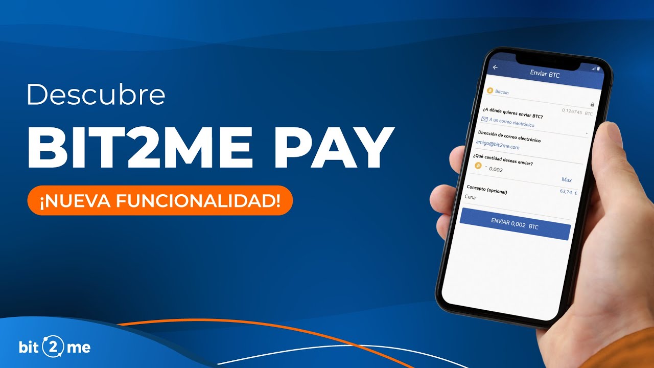 ⚡️ 📤 ENVÍA BITCOIN y Criptomonedas SIN COMISIONES por EMAIL y Teléfono con  Bit2Me Pay